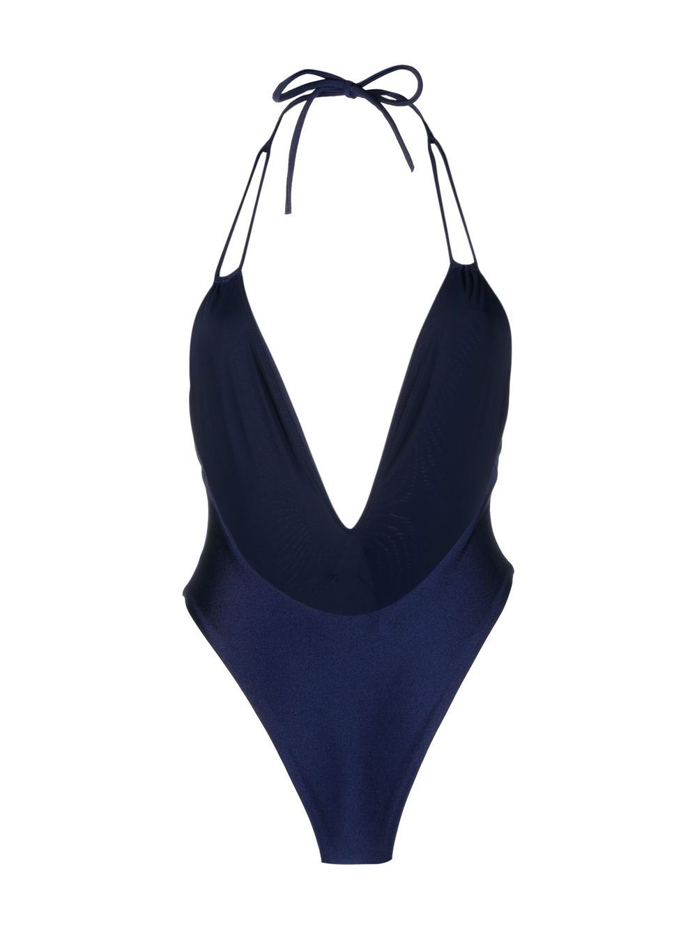 Navy crystal embellished swimsuit women ALESSANDRA RICH